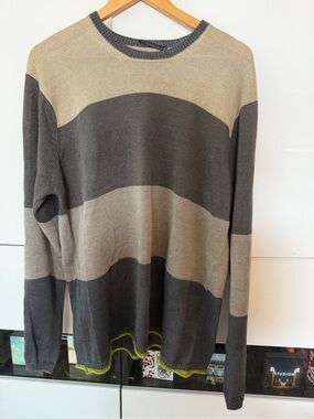 PS Paul Smith Beige and Gray Crewneck 100% Linen